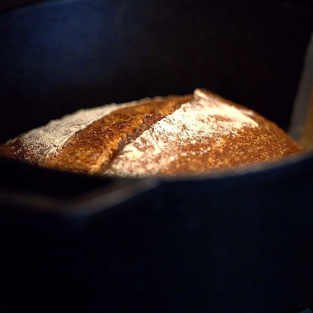 Sourdough loaf, straight out of the Dutch oven